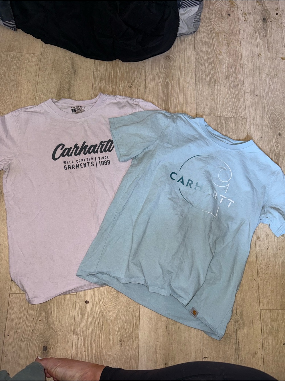 Carhartt Duo Graphic Tees - Pale Pink & Pale Blue